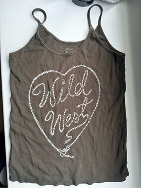 BANDIT BRAND Brown ‘Wild West’ Graphic Tank Top